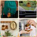 12 Pcs Valentine's Capybara Ornaments and Party Favors, 4 Plush Keychains 4 Organza Bags 4 Greeting Cards, Cute Capybara Gift Set for Women Friends, Adult Birthday Valentine's Day Party Supplies