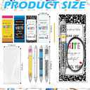 Ctosree 24 Set Back to School Student Gifts, Pens Notebooks Bracelets Cards