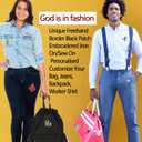 Minason Embroidered Iron-on Patches for Clothing: 9Pcs Bible Cross Jesus Sew on/Iron on Applique Repair Patch DIY Craft Accessories for Clothes Jacket Jeans Backpacks