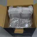 JOLLY CHEF 50 Pack 5 oz Plastic Dessert Cups with Lids and Spoons, Yogurt Parfait Appetizer Cup for Party, Clear Mini Dessert Shooter for Pudding Fruit Trifle Ice Cream