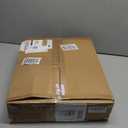 Folding Walker with 2 Skis and 5" Wheels, Lightweight Walkers for Seniors and Adults, Supports Up to 350 Pounds, Adjustable Height, Compact Standard Walker, Black