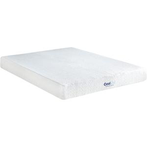 COOL GEL Memory Foam 8-Inch Mattress, CertiPUR-US Certified, Mattress in a Box, Queen, White (Twin)