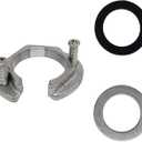 304 Stainless Steel Faucet Lock Nut Anti-Loosening Nut for Faucet Sink Fastener Mounting Fittings of Single Hole Faucet Fixing Parts(1set)