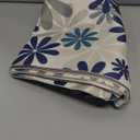 Baidast Blue Decorative Throw Pillow Covers 18x18 Set of 4, Blue and Grey Modern Daisy Floral Pillows Linen Pillow Covers for Couch Sofa Living Room