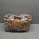 Big Picnic Basket40cm Diameter with Handles Handmade Plastic Rattan Woven Basket Multifunctional Woven Storage Basket, Storage Basket for Camping,Shopping, Market, Birthday, Wedding,Picnic, Party