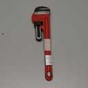 Edward Tools Pipe Wrench - Heavy Duty Heat Treated Steel Plumbing Wrench Tool - Forged Hook Jaw for Superior Grip - Quick Adjustment Nut (12")