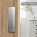 Orgerphy Stainless 7 Barn Door Handle Finger Pull Set (2 Pack)| Heavy Duty Modern Simple Invisible Handle for Gates Garages Sheds Barn Door, Pocket Door | with Flat Bottom Easy to Install (2 Pack)