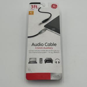 GE 3 FT AUX CABLE, CCY-USB C TO C CABLE BLACK