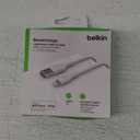 Belkin BoostCharge Lightning Cable - 6.6ft/2M - MFi Certified Apple iPhone Charger USB to Lightning Cable - iPhone Cable - iPhone Charger Cord - Apple Charger - USB Phone Charger - White