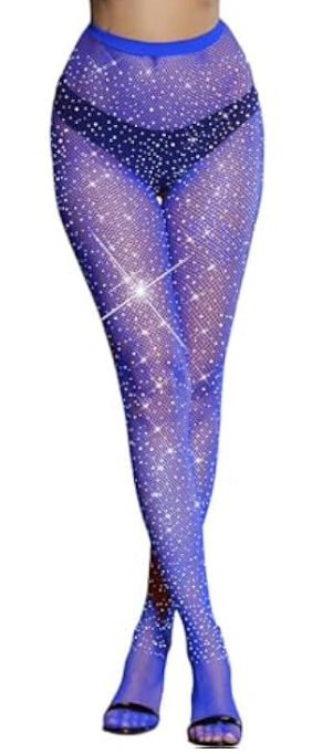 Vinicunca Fishnet Stockings for Women Sparkly