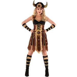 Morph Viking Warrior Costume - Women's Viking Outfit (Medium)