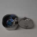 PEKTACO Stainless Steel Cat Water Fountain, 3.2L/108oz Cat Water Dispenser with Ultra-Quiet Water Pump and Water-Level Window, Dishwasher Safe Pet Drinking Fountain for Cats & Small Dogs, Silver 