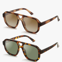 livho Trendy Polarized Square Aviator Sunglasses Women Men Square Eyewear Frame, Retro Sun Glasses for Women Men 2025 Shades
