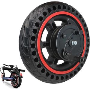 8.5'' Electric Scooter Replacement Wheel Solid Tire with Hub & Drum Brake | Specially designed for 8.5" DRUM BRAKE Escooter Fits VOLPAM Q1, MAXSHOT V1, V7, Joyhis: JS03, JS01, NAVIC T3, T5