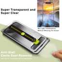 2 Pack Ultra HD Clear Screen Protector for iPhone 11/XR (6.1-Inch),9H Tempered Glass,Full Coverage,Anti-Fingerprint,Auto Dust Removal,Bubble-Free,Easy Installation