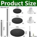 DECOHS 3 Set Adjustable Height Planter Inserts, 10.2-17.3" Rise Stainless Steel Plant Risers for Inside Pot, Planter Fillers Plant Lift Inserts for Large Pots Tall Taper Planters 6" 8" 10" Base or Top