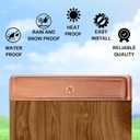 Tandefio 2 Pcs 4x4'' (Actual 3.5x3.5'') Solid Copper Post Caps Fence Flat Decking Caps with Screw for Metal Wood Cedar Fence Deck Corridors Mailbox Posts End Cover