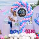 AerWo Upgraded 6FT Gender Reveal Balloon Arch Stand, DIY Question Mark Balloon Stand with Base, Adjustable Circle Heart Half-Arch Shape for Baby Shower Valentines Birthday Wedding Backdrop Decorations