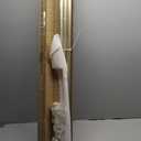 2 Pack Curtain Rods 72 to 144 Inch, Adjustable 1-Inch Window Curtain Rods, Heavy Duty Single Telescoping Drapery Rods with Cap Finials, Brass