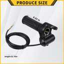 GregYoung 36v Scooter Throttle,6 Pin Scooter Replacement Parts with Battery Charge Display,Compatible with Gotrax Flex Electric Scooter