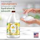 Foaming Hand Soap Refill 1 Gallon (128 Fl Oz), Lemon Basil Scent, Rich & Creamy Foam, For Foaming Dispensers Only, Bulk Size, Made in USA