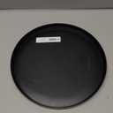 Round Candle Tray Holder, Decorative Tray Wood Tealight Pillar Plate, Small Rustic Candle Holder Farmhouse Tray Table Centerpiece for Christmas Wedding Halloween Home Decor(Black)