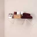 ClosetMaid 1074 Multi-Purpose 4Ft. by 16in. Ventilated Wire Shelf Kit, White, 48 Inches X 16 Inches