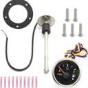 8" (200mm) Fuel Tank Sending Unit, Fuel Sending Unit with Fuel Gauge Kits, Stainless Steel Fuel Level Sensor Fuel Water Tank Sender for Boat Car Truck RV