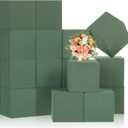 Gerrii 18 Pcs Floral Foam Blocks 3.15" Dry and Wet Flower Blocks for Artificial and Fresh Flowers Arrangements Green Foam Plant Florist Bricks for Wedding Art DIY Craft Mother's Day Party Decor