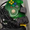 N64 Console - Newly Design Looking for N64 with HD Output (Native RGB Signal), 100% Better Video Quality, Plug & Play - Compatible with All US/JP Cartridges, Including 1 Warrior 64 Controller (Green)