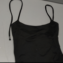 REORIA Women's Sexy Halter Backless Double Lined Tank Top Y2k Trendy Camisole Crop Tops (Black) XS