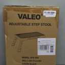 Valeo Folding Step Stool, Adjustable Step Stool with Non-Slip Platform, 500 Lbs Capacity, Step Ladder for Adults or Kids in Kitchen, Bathroom, RV, Camping, Office, Black (3 level)