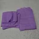 OWENIE Lavender Sheer Curtains 72 Inches Long Set of 2, Airy Sheer Curtains & Drapes for Living Room Bedroom, Solid Voile French Door Curtain Rod Pocket Top, Light Purple, 2 Pcs Total 84 inch Width