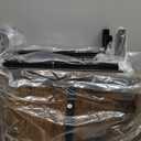 Fruit Basket, 5-Tier Utility Kitchen Organizer and Storage Cart with Pull-Out Baskets and Wood Top, Rolling Pantry Kitchen Cart on Wheels for Fruit Potato Onion Vegetable Snack Produce (Black)