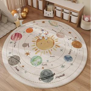 Poowe Solar System Kids Area Rug Educational Learning Carpet Fun Rug Children Area Rug for Playroom & Nursery (39.4" Round) (Planet) Poowe Solar System Kids Area Rug Educational Learning Carpet Fun Rug Children Area Rug for Playroom & Nursery (39.4" Round) (Planet)