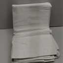 MIULEE 100% Blackout Linen Curtains for Bedroom, Ivory Solid Luxury Decor Thermal Insulation Room Darkening Drapes for Living Room Nursery Back Tab Rod Pocket 42 x 84 Inches, 2 Panels