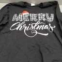 Merry Christmas Buffalo Black and White Plaid for Men Women Long Sleeve T-Shirt, S