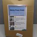 4x16Ft Balcony Privacy Screen, Apartment Railing Cover for Sunshade Wind & UV Protection, Outdoor Privacy Fence Screen for Patio, Terrace, Porch & Poolside Protection (Dark Grey)