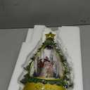 Christmas Snow Globes, Lighted Christmas Tree Glittering Water Snow Globe Lantern with Light & 8 Music for Xmas Decorations Gift - Santa Claus