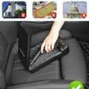 HOLEWOR Car Gun Safe, Small Pistol Safe Biometric Gun Lock Box for Handgun, Portable Fingerprint Quick Access Travel Gun Case for Nightstand Bedside