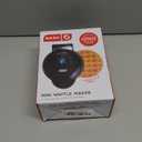 DASH Mini Waffle Maker - 4 Waffle Mold, Nonstick Waffle Iron with Quick Heat-Up, Nonstick Surface - Perfect Mini Waffle Maker for Kids and Families, Just Add Batter (Black)