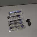 5 pack 2.5 Executive Style Reading Glasses Men - Durable Readers with Blue Light Filtering- Comfortable Fit with TR90 Frames