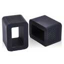 Enovoe Seat Belt Buckle Holder 2 Pack - Soft Silicone Buckle Booster for Easy Access - Convenient for Kids & Adults - Easy Installation - Car Seat Buckle Helper - 2.5x1.6x1.7 in (Black)