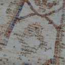 Area Rugs 6x9 for Bedroom, Washable Soft Faded Living Room Rug Non-Shedding, Neutral Traditional Non Slip Thin Throw Rug with Rubber Backing, Boho Carpet for Dorm Dining Room Kitchen Office (Distressed Brown Brickred)