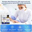 Maximum Strength Wart Removal Liquid  Fast Acting Freeze Off Solution for Common, Flat & Plantar Warts, Corns & Calluses  Skin Tag Remover and Compound W Formula with Acido Salicilico