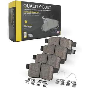 QUALITY-BUILT Premium Ceramic Brake Pads set, 1001-0325C Compatible with 2003-2024 Buick/Cadillac/Chevrolet/Ford/Honda/Hyundai/Mitsubishi/Pontiac/Saab/Subaru/Tesla/Toyota/Volvo, Hardware Included