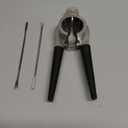 Nut Crackers for All Nuts Heavy Duty Nutcrackers Walnut Cracker with Plier for Easy Cracking Stainless Steel Nut Cracker for Pecan Nut Cracker Tool with Non-slip Handle-2 Picks Included-Black