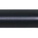 SIMEWIN Black Curtain Rods for Windows 28 to 144 Inches Adjustable 1 Inch Diameter Decorative Single Window Curtain Rod Set with Rounded Cap design Finials, Black
