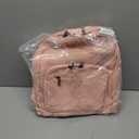 Olikraft Travel Crochet Bag Organizer Backpack - Crochet Yarn Bag, Knitting Bags and Totes, Yarn Bags for Crocheting on the Go (Pink)