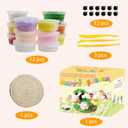 3 x LAHAND Easter Air Dry Clay Kits for Kids,DIY Model Magic Clays,JesusBunnyEggs Craft DIY kit, This Clay Sets Can be Used as Easter Basket Stuffing or Classroom Party Favors